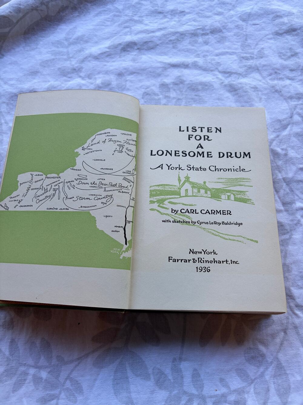 1936 Listen for a Lonesome Drum Carl Carmer York State Chronicle NY History